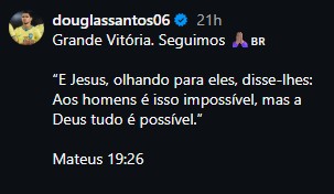 JOGADOR DO BRASIL LOUVAM A DEUS APÓS VITÓRIA CONTRA JAPÃO: "OBRIGADO JESUS" 3 Captura de tela 2026 06 30 163058