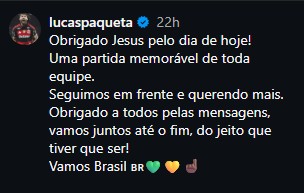 JOGADOR DO BRASIL LOUVAM A DEUS APÓS VITÓRIA CONTRA JAPÃO: "OBRIGADO JESUS" 6 paqueta